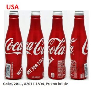 Coke USA Promo bottle Not For Sale 2011 Image