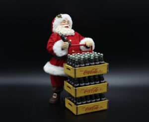 Coca-Cola / Santa Claus Figure With Bottle Crates Image