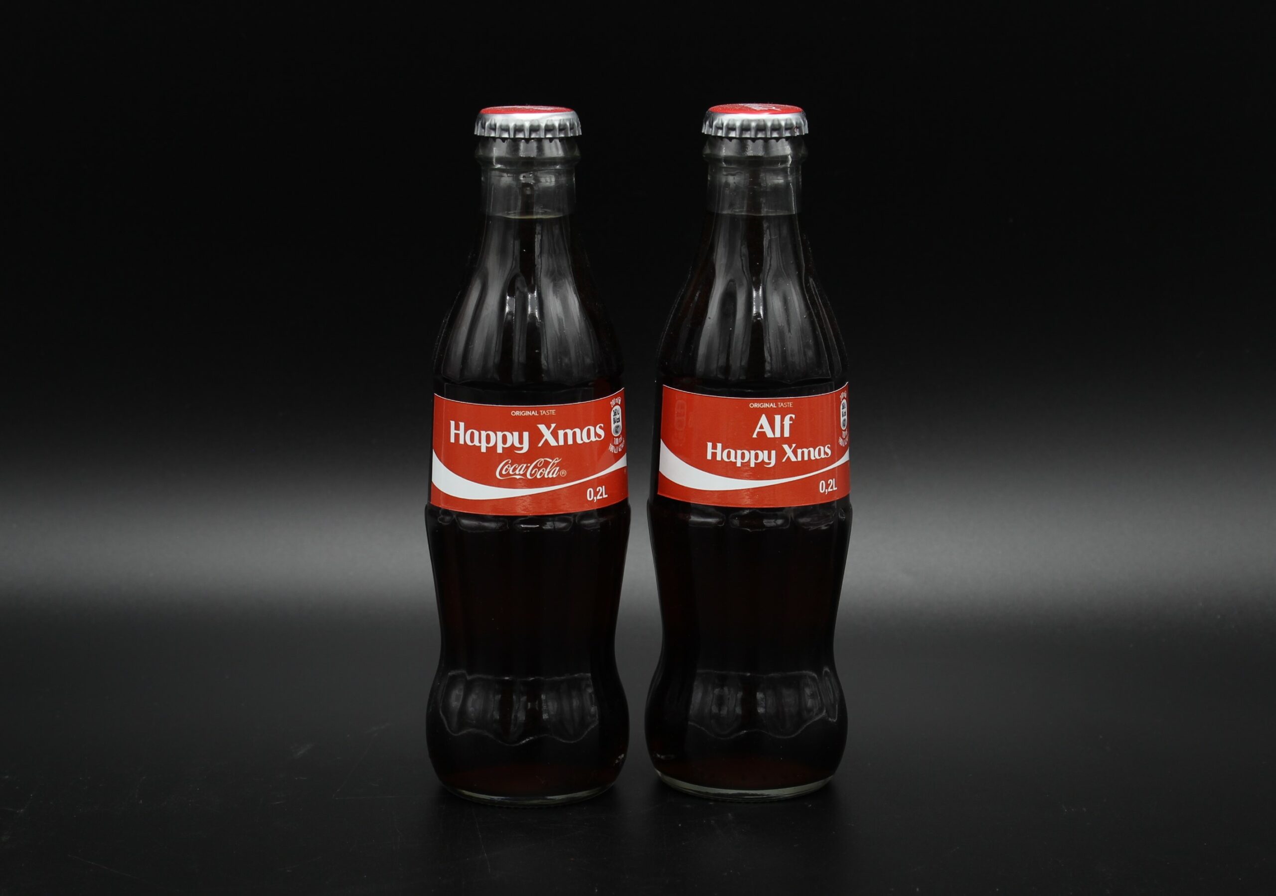 Coca-Cola / Glass Bottles Happy Xmas & Alf Image