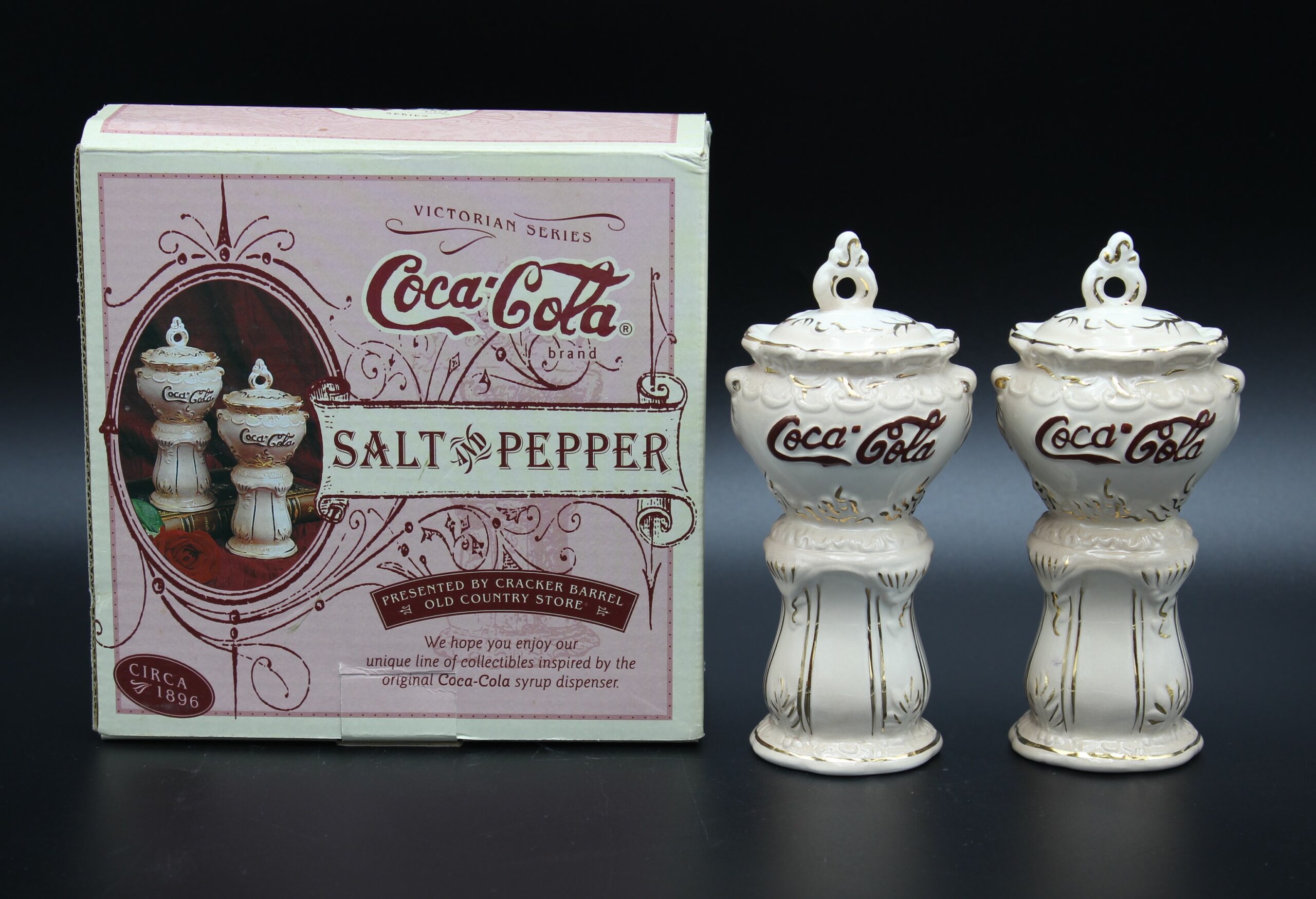 Coca-Cola / Salt & Pepper Syrup Dispenser Porcelain Image