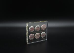 Coca-Cola / Crown Caps In Glass Display Image