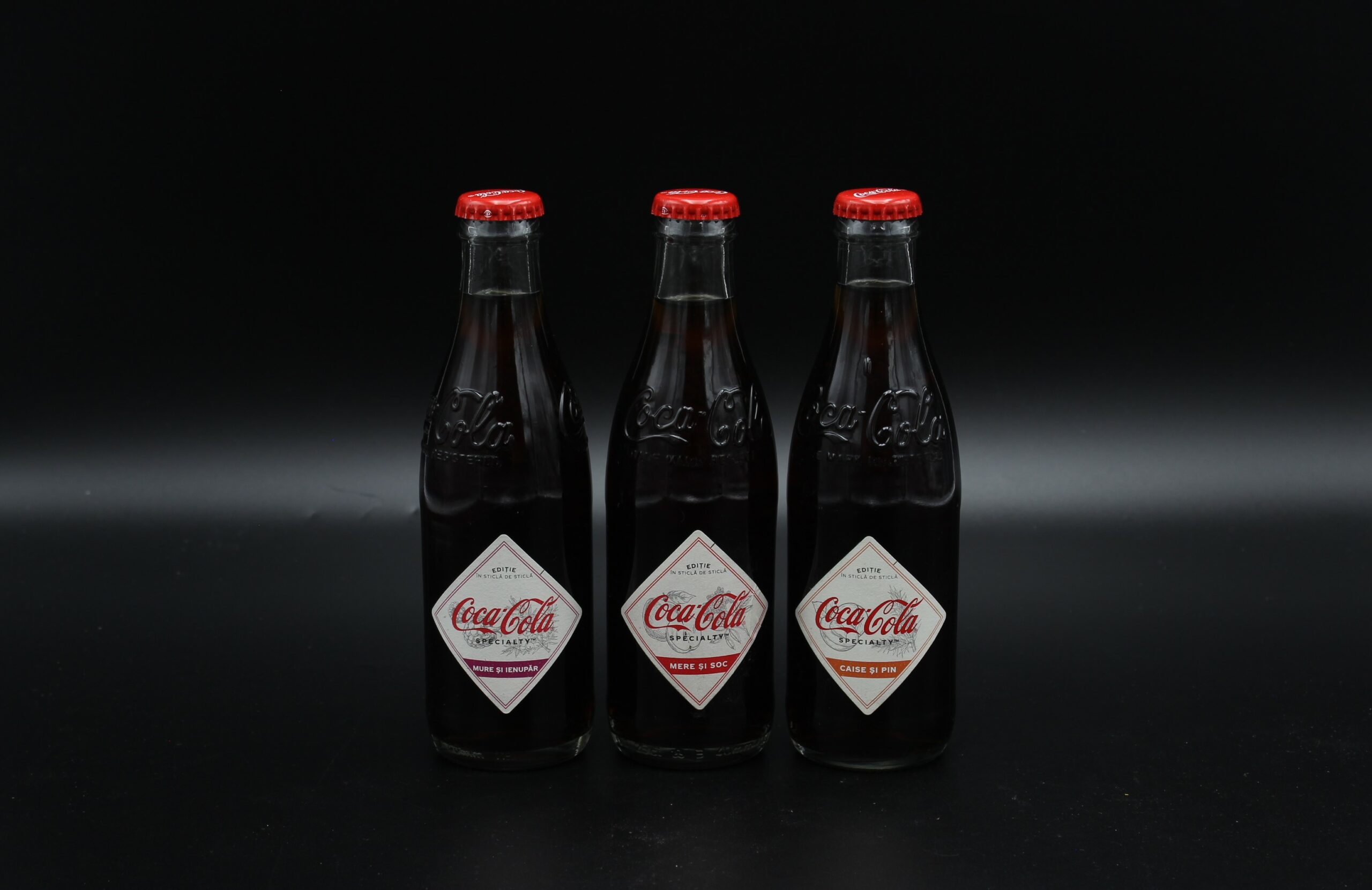 Coca-Cola / 3 Flavour Glass Bottle Image