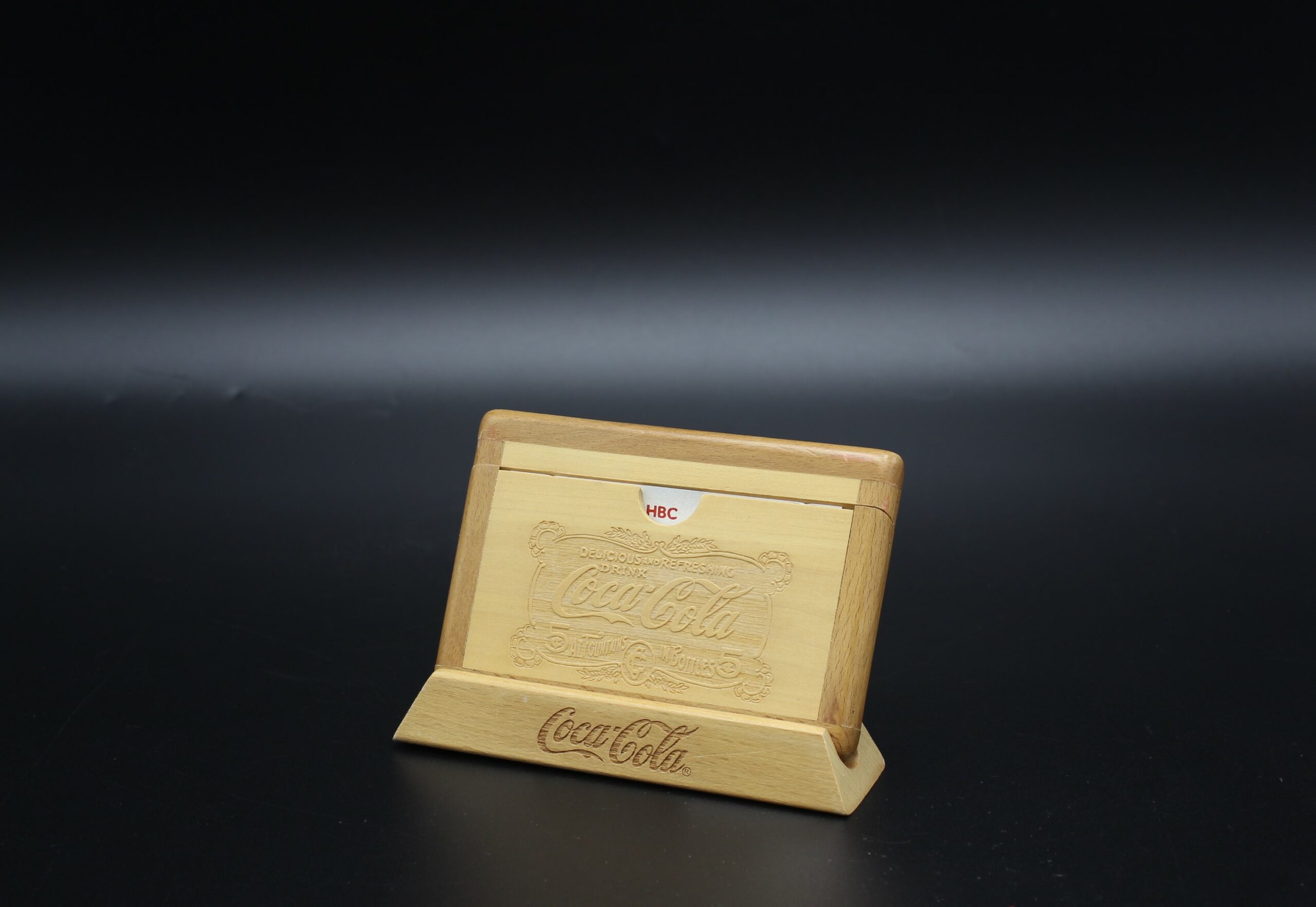 Coca-Cola / Business Cards Case Wooden Image