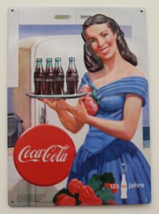 Coca-Cola / Metal Sign / 125 Jahre Image