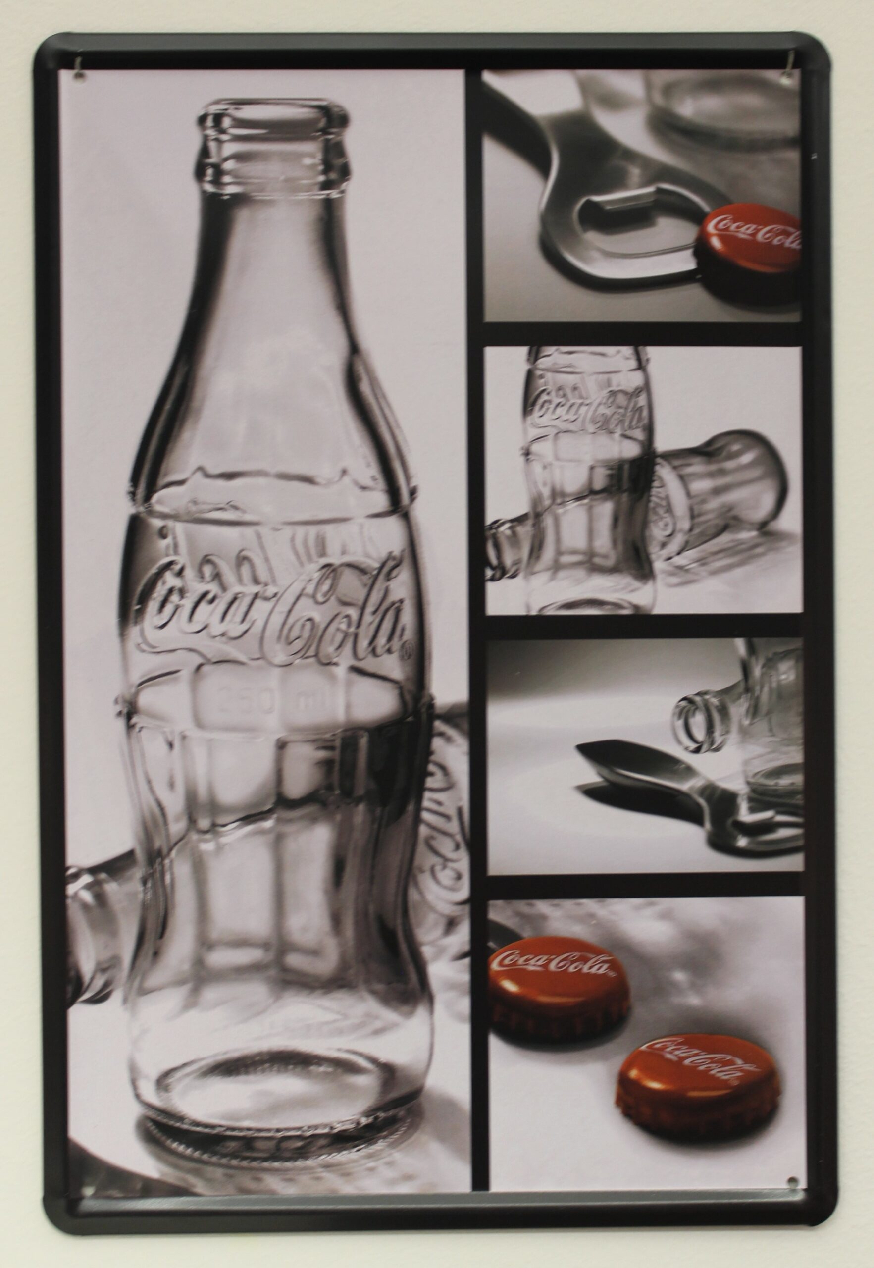 Coca-Cola / Metal Sign / Contour Bottle Image