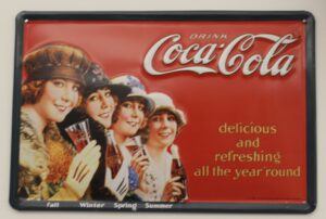 Coca-Cola / Metal Sign / Delicious And Refreshing Image