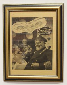 Coca-Cola / Picture Frame / German Newspaper Article 1939 Image