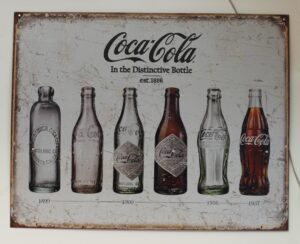 Coca-Cola / Metal Sign / In The Distinctive Bottle Est. 1886 Image