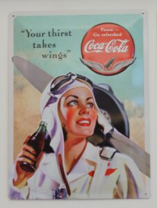 Coca-Cola / Metal Sign / Your Thirst Takes Wings Image