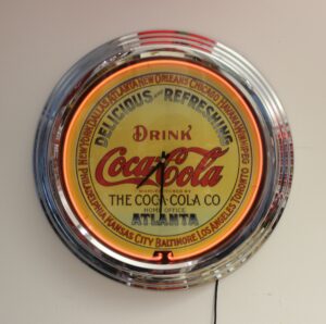 Coca-Cola / Lighted Wall Clock Delicious And Refreshing Image