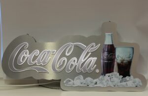 Coca-Cola / Lighted Sign Bottle & Contour Glass Image