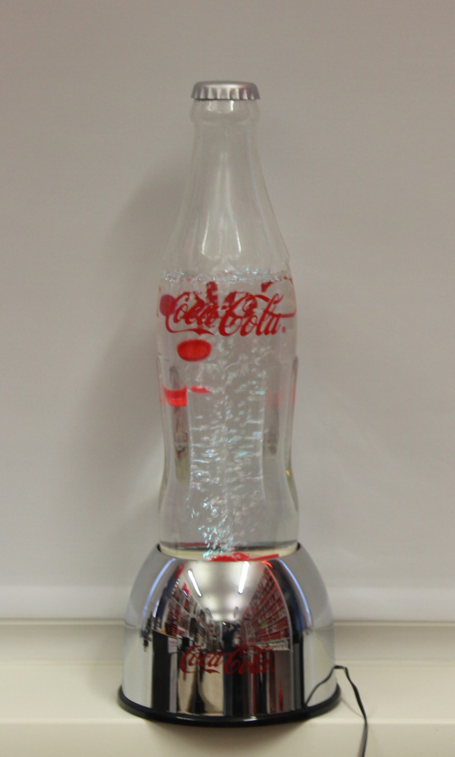 Coca-Cola / Lighted Bottle Bubbler Lamp Image