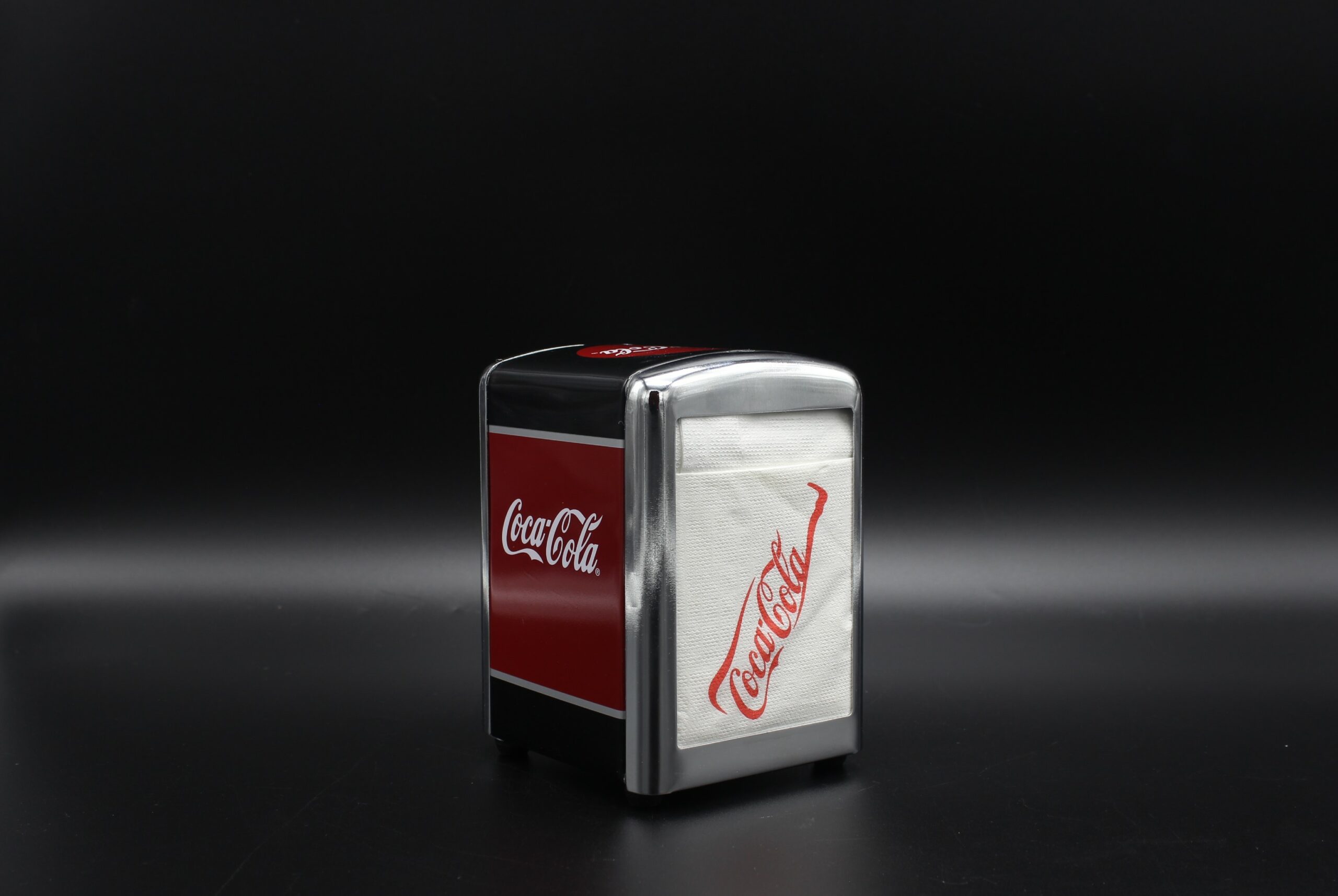 Coca-Cola / Napkin Dispenser Red Black Image