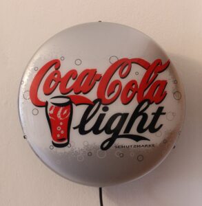 Coca-Cola Light / Lighted Sign Round Image