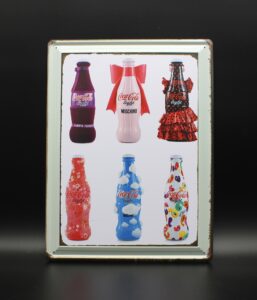 Coca-Cola / Metal Sign / Designer Bottles Image