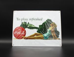 Coca-Cola / Metal Sign / To Play Refreshed Image