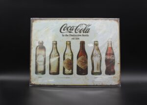 Coca-Cola / Metal Sign / In The Distinctive Bottle Est. 1886 Image