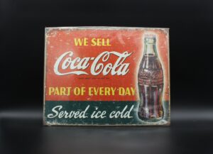 Coca-Cola / Metal Sign / We Sell Coca-Cola Image