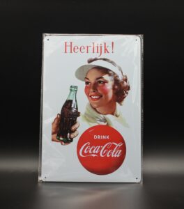 Coca-Cola / Metal Sign / Heerlijk! Image