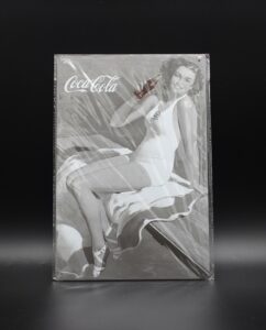 Coca-Cola / Metal Sign / Coca-Cola Woman Black/Withe Image