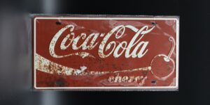 Coca-Cola / Metal Sign / Coca-Cola Cherry Image