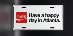 Coca-Cola / Metal Sign / Have A Happy Day In Atlanta Image