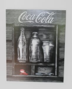 Coca-Cola / Wood Picture / Coke Bottles Image