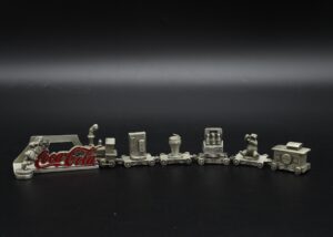 Coca-Cola / Miniature Pewter Train Image