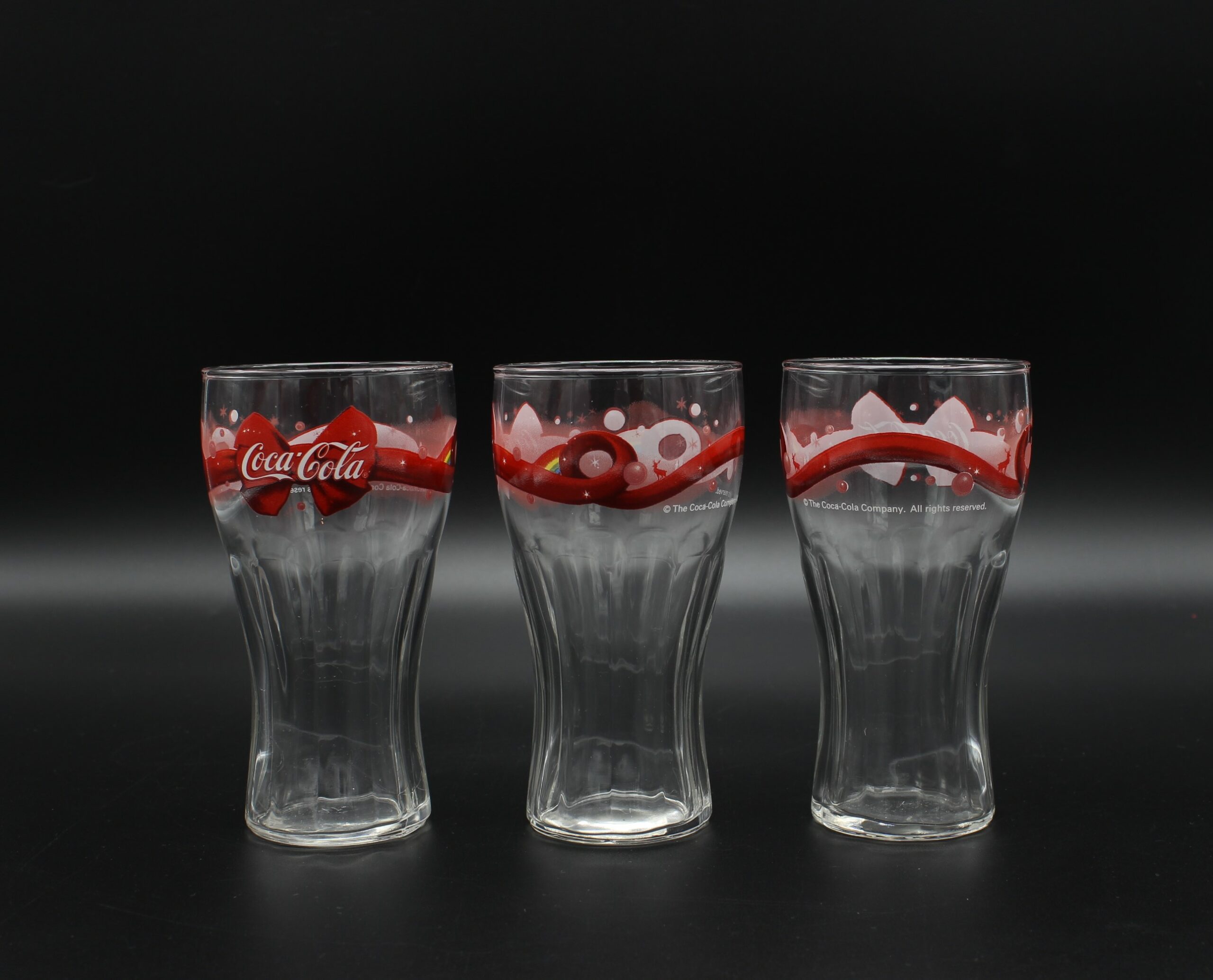 Coca-Cola / Glasses Contour X-Mas Red Bow Image