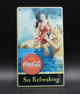 Coca-Cola / Metal Sign / So Refreshing Image