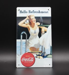 Coca-Cola / Metal Sign / Hello Refreshment Image