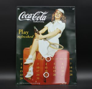 Coca-Cola / Metal Sign / Calendar Play Refreshed Image