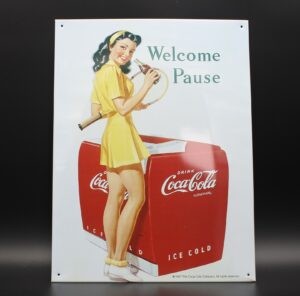 Coca-Cola / Metal Sign / Welcome Pause Image