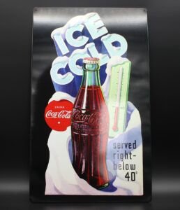 Coca-Cola / Metal Sign / Served Right - Below 40° Image