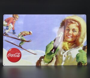 Coca-Cola / Metal Sign / Skiing Image