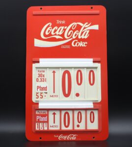 Coca-Cola / Plastic Sign / Price Board Image