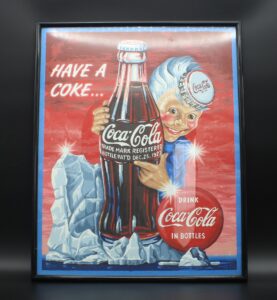 Coca-Cola / Have A Coke Sprite Boy / Framed Paper Sign Image