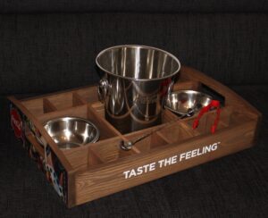 Coca-Cola / Bar Set With Wooden Tray Image