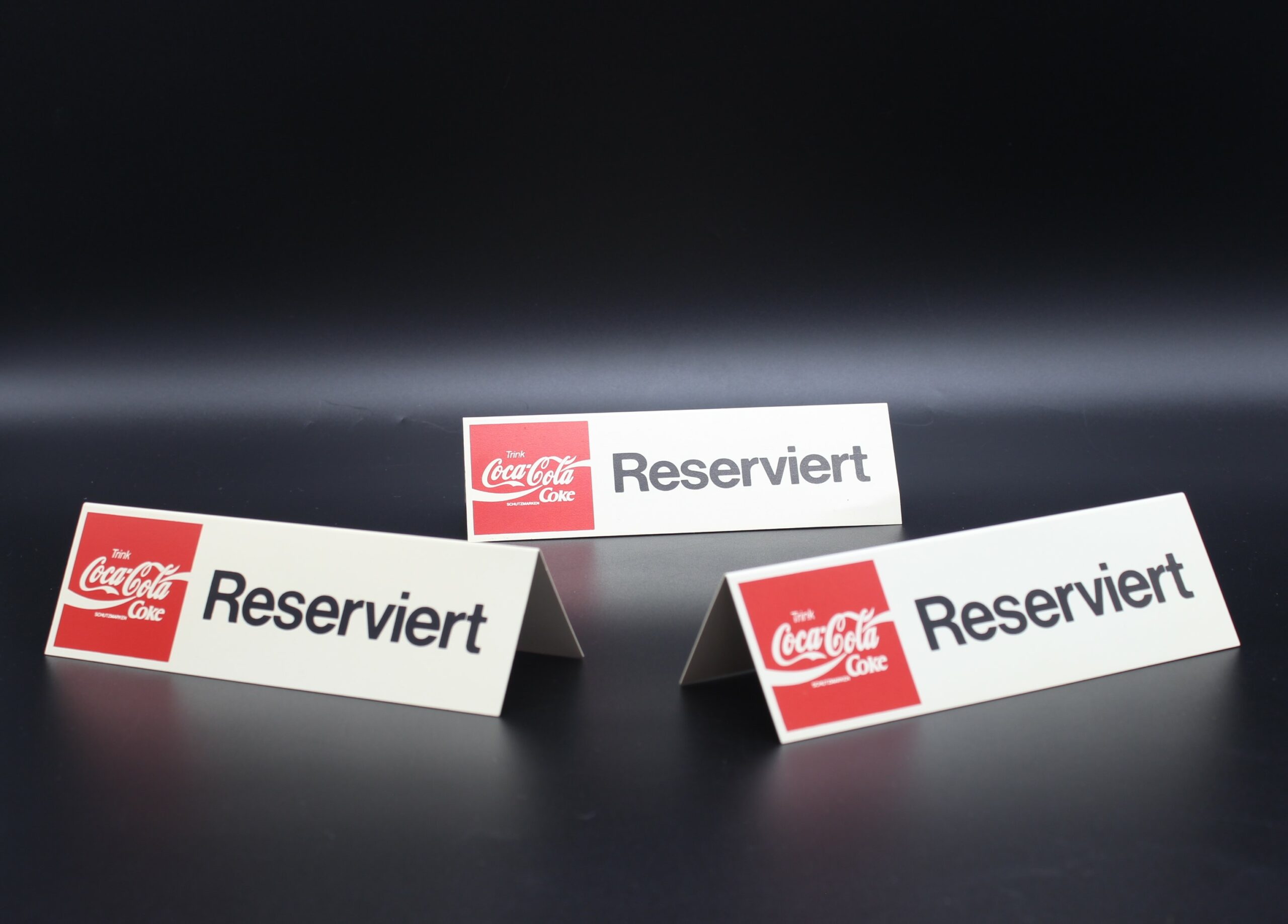 Coca-Cola / Plastic Reserved Table Sign Image