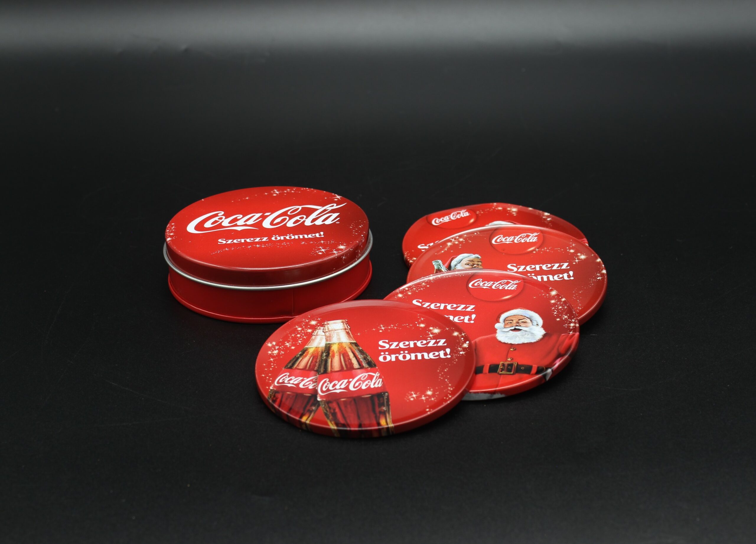 Coca-cola / Metal Box With Coaster Image