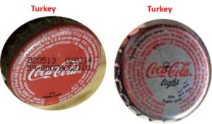 Coke and Light Crown Cap Turkey Image