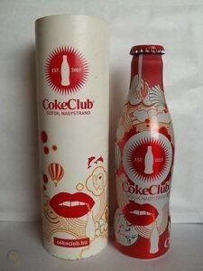 Coca-Cola Aluminium Bottle Coke Club Hungary + Box Image