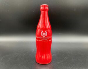 Coca-Cola / 28 Jahre Essen Germany / Porcelain Bottle Image