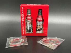 Coca-Cola / Mini Aluminium Bottles 100 Years Countour Bottle / Box Of 2 Image