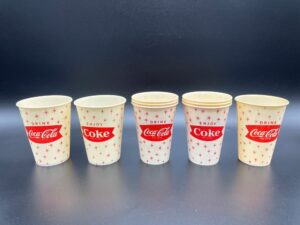 Coca-Cola / Wax Paper Cups / Snowflakes Image