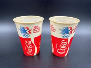 Coca-Cola / Wax Paper Cups / Summer Olympics Image