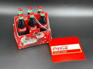 Coca-Cola / 6 Pack Mini Bottles / Christmas Ornament Image