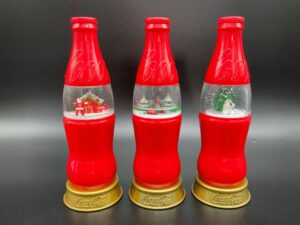 Coca-Cola / Snow Globe Bottles / Set Of 3 Image