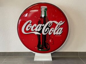 Coca-Cola / Outdoor Lighted Sign Round Image