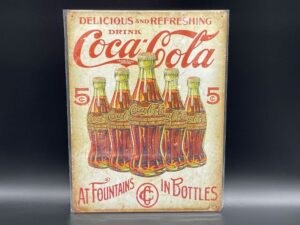 Coca-Cola / Metal Sign / Delicious And Refreshing Image